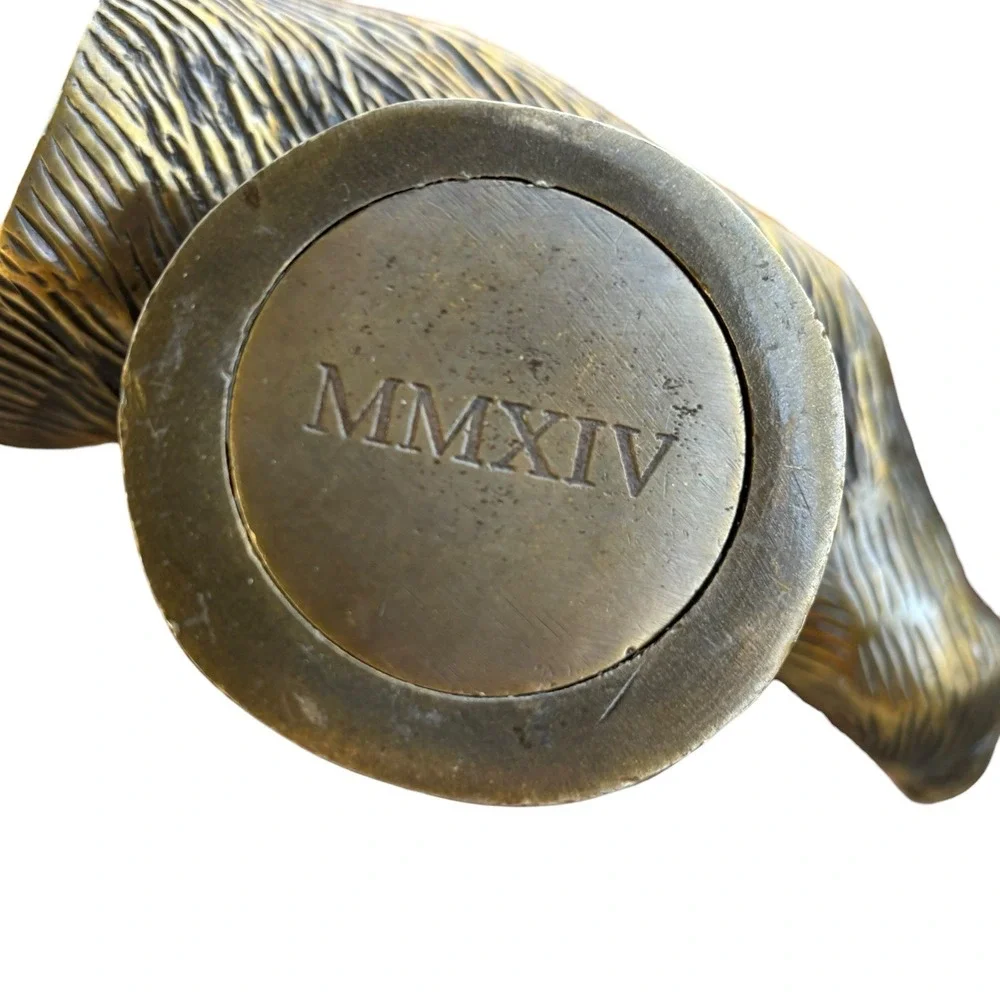 Vintage Brass Metal‎ Bear Paw MMXIV Paper Weight